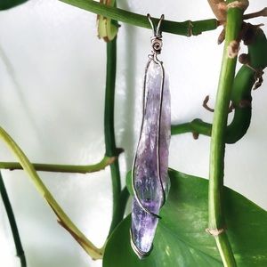 Amethyst Scepter Point Pendant